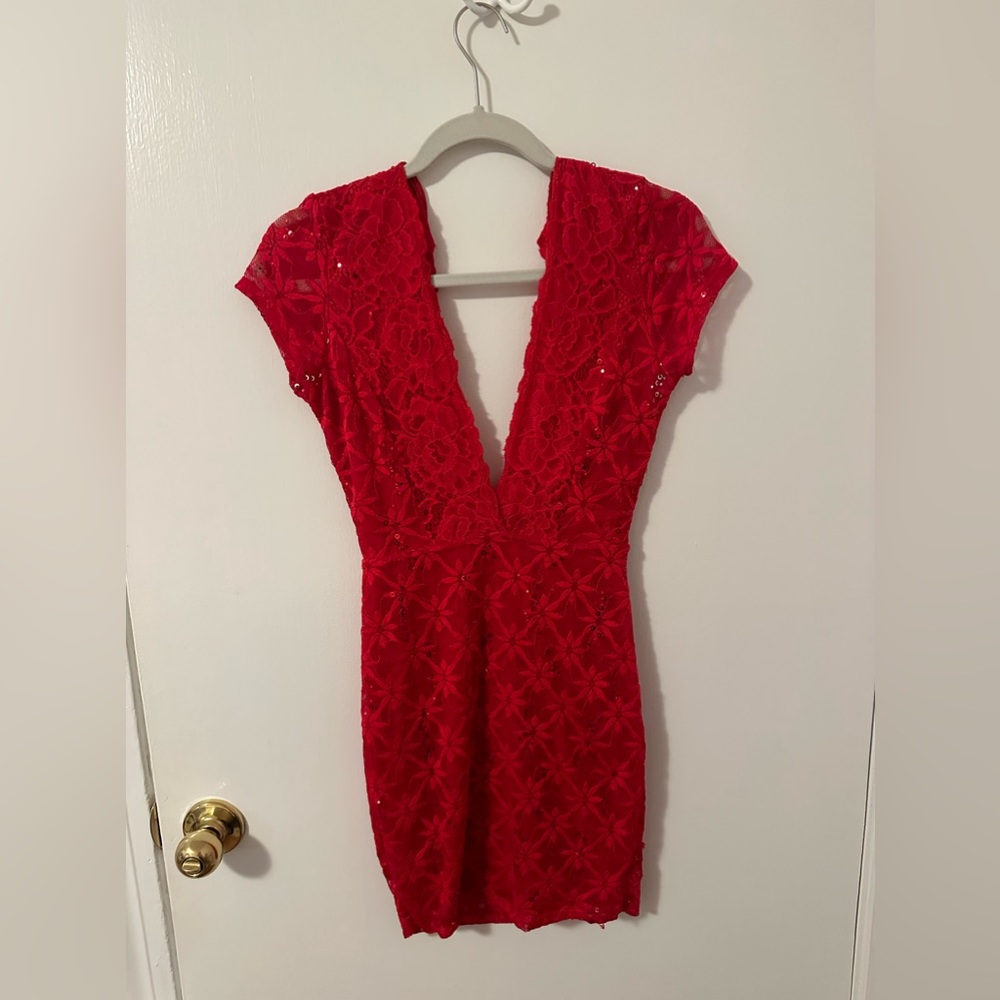 Lucy in the Sky Red Mini Dress